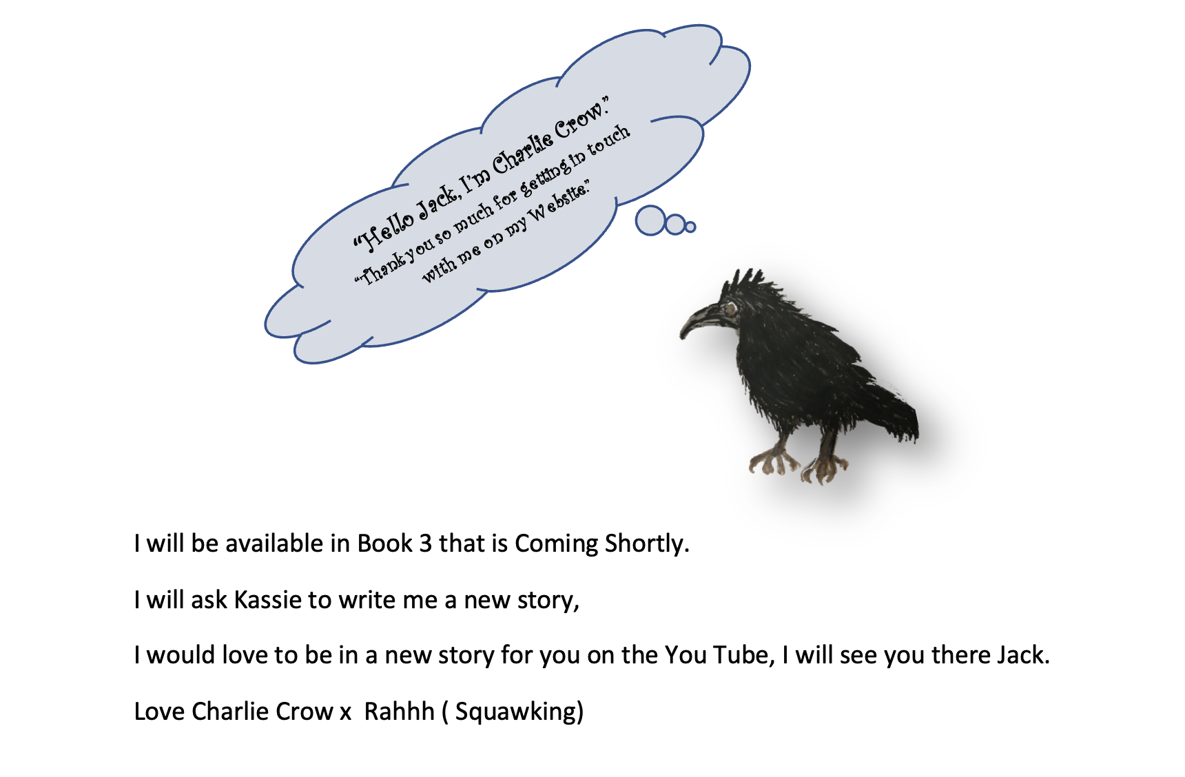 Charlie Crow Reply to review