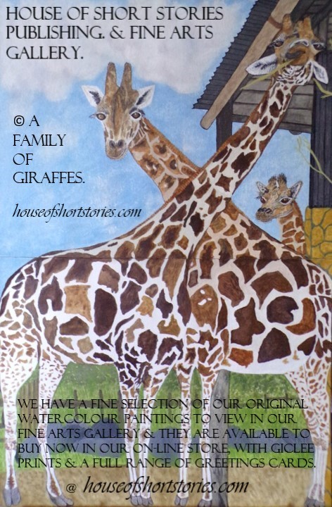 Giraffes, Original painting by Kassie Shipley-Jenkins - Copy